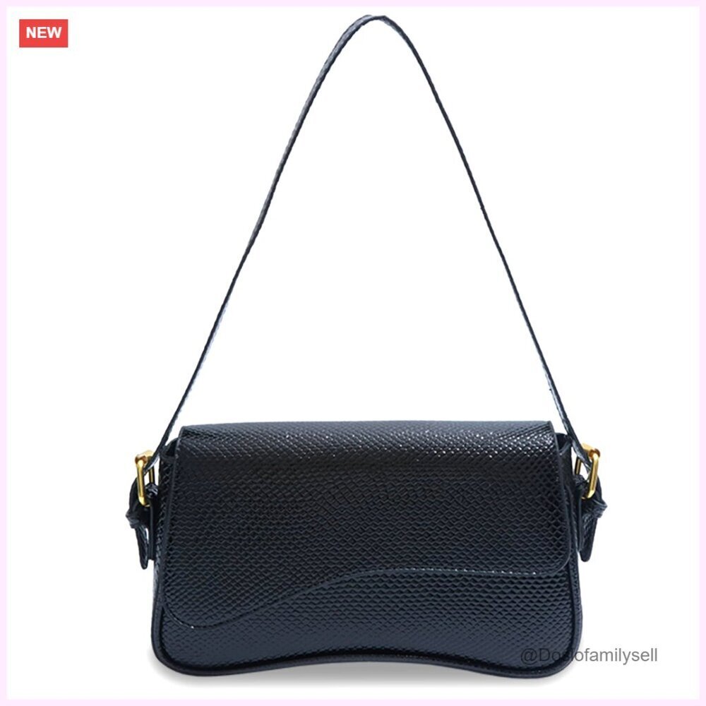 PU Leather Shoulder Bag Crossbody Purse Adjustable Straps Y2K Style